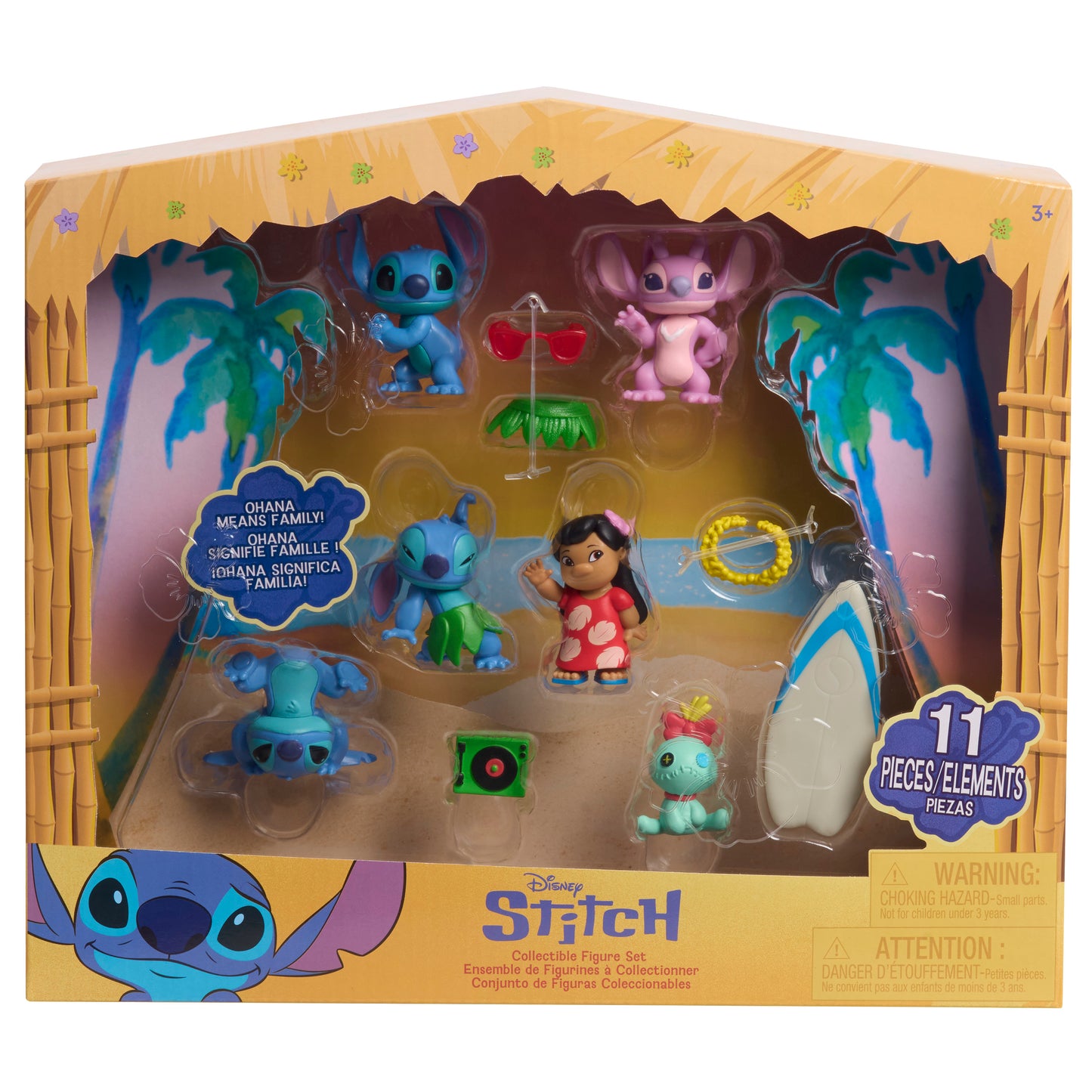 Disney Stitch Collectible 11 Piece Figure Set