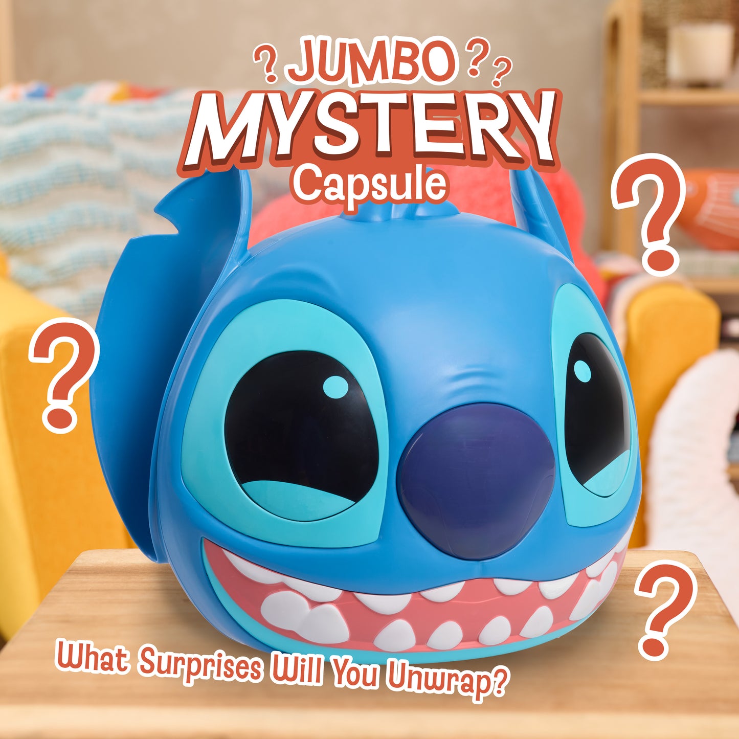 Disney Stitch Jumbo Mystery Capsule, Kids Toys for Ages 3 Up