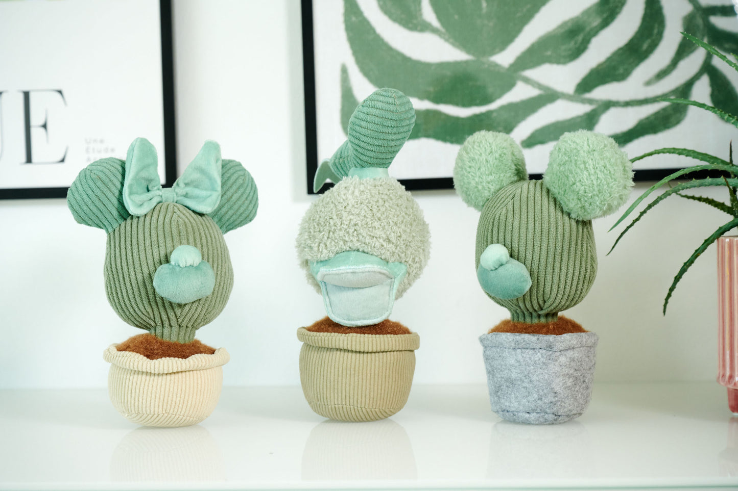 Disney in Bloom 18cm Soft Toy Collection: Mickey, Minnie & Donald (3 pieces)