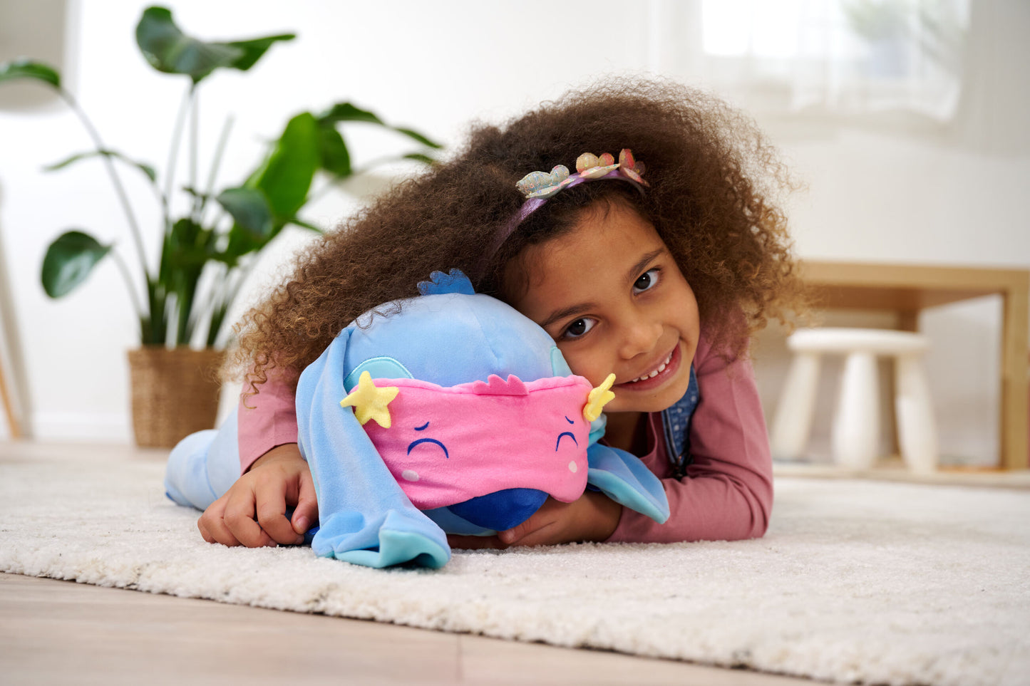 Disney Snuglets Wellbeing Stitch plush toy 40cm cuddly character for snuggles or play