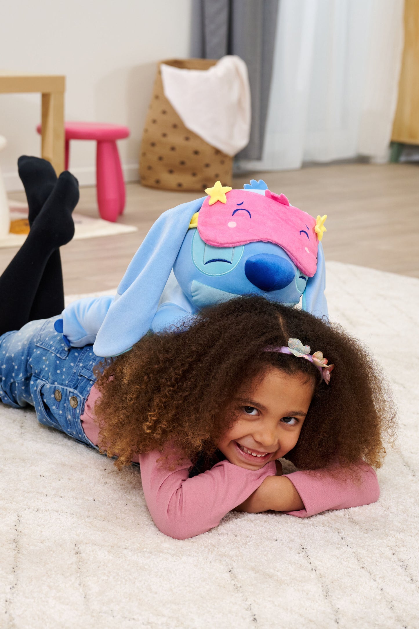 Disney Snuglets Wellbeing Stitch plush toy 40cm cuddly character for snuggles or play