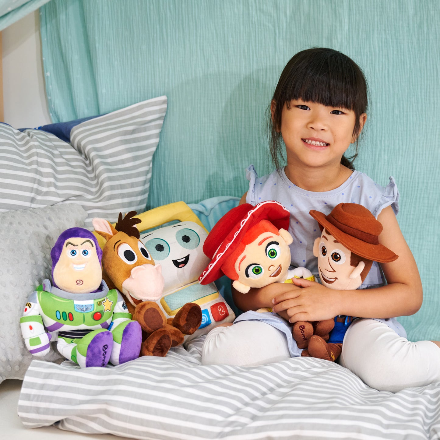 Toy Story 25cm Soft Toy Collection: Woody, Jessie, Bullseye, Buzz & Smarty Pants (5 Pieces)