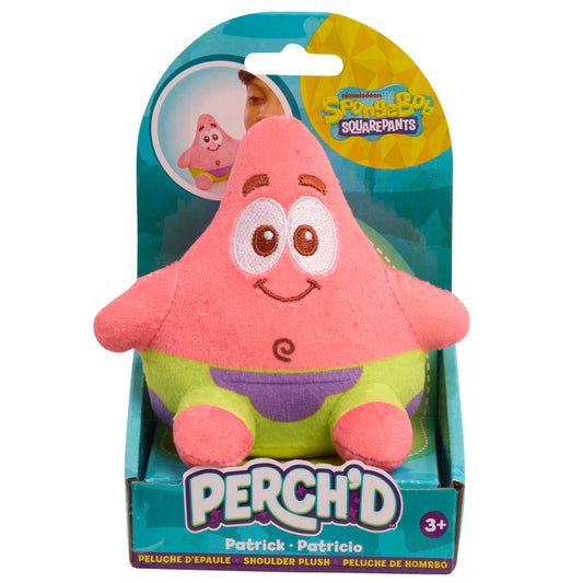 SpongeBob SquarePants Perch’d Shoulder Plush Patrick Star or SpongeBob Squarepants
