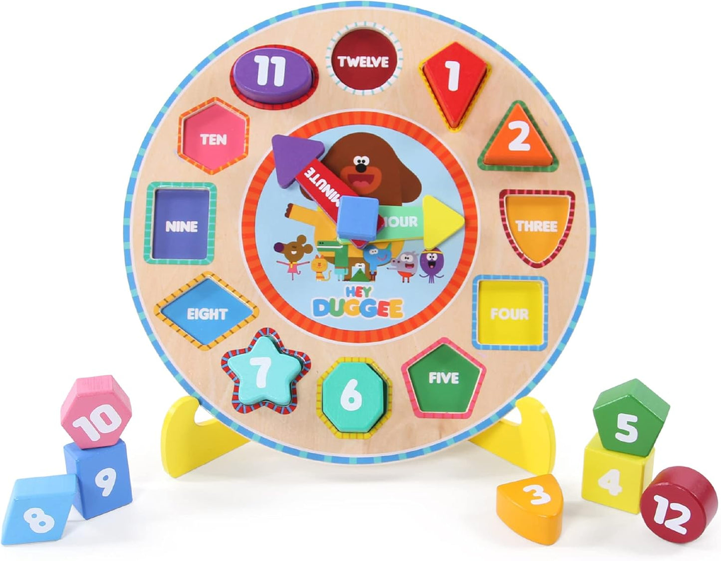 Hey Duggee Wooden Puzzle clock (Open/Tatty Box)