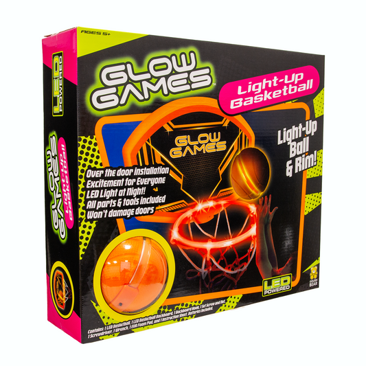 Glow Games 92603 Light-Up Basketball Set