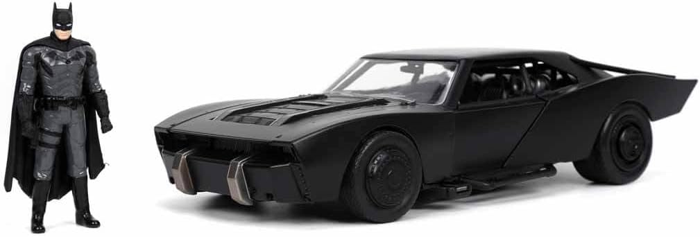 Jada 253215010 Batmobile Car Metal, Black/Gunmetal Grey (TATTY BOX)
