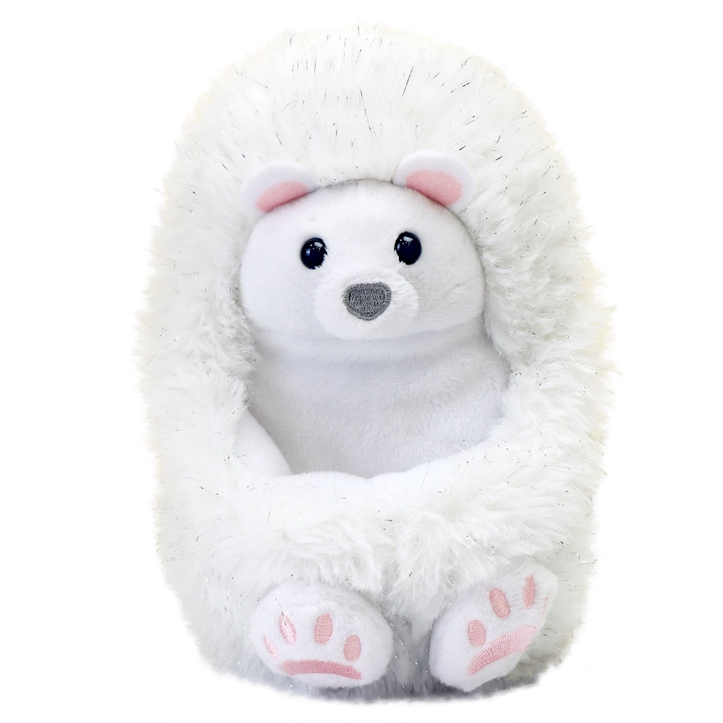 Curlimals Perry Polar Bear Arctic Glow Teddy Bear, Sensory toys, Cute, Plush, Laughing, Light-Up Tummy. Age 3+, White