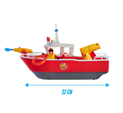 Fireman Sam Titan Fireboat with Cannons and Figure