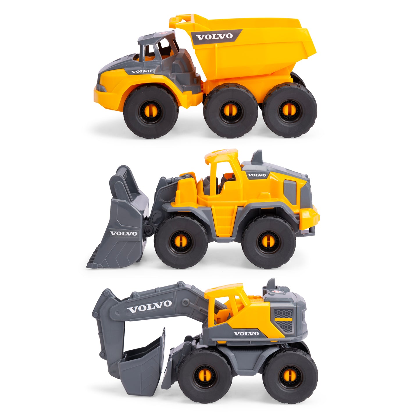 Dickie Volvo Tough Work Force 3 Vehicle Pack