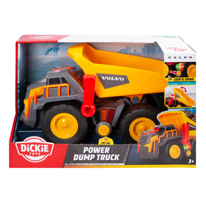 Dickie Volvo Power Dump Truck with Lights and Sounds