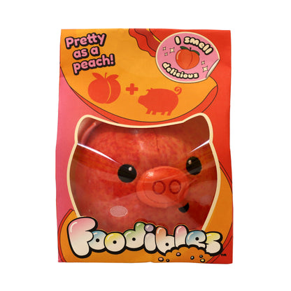FOODIBLES Scented Small 10cm Tall Soft Toy Collection: Strawberry Elephant, Cool Watermelon Frog, Cute Cherry Mouse, Banana Dog, Cute Lemon Cat and “Pretty as a Peach” Pig! (6 Pieces)