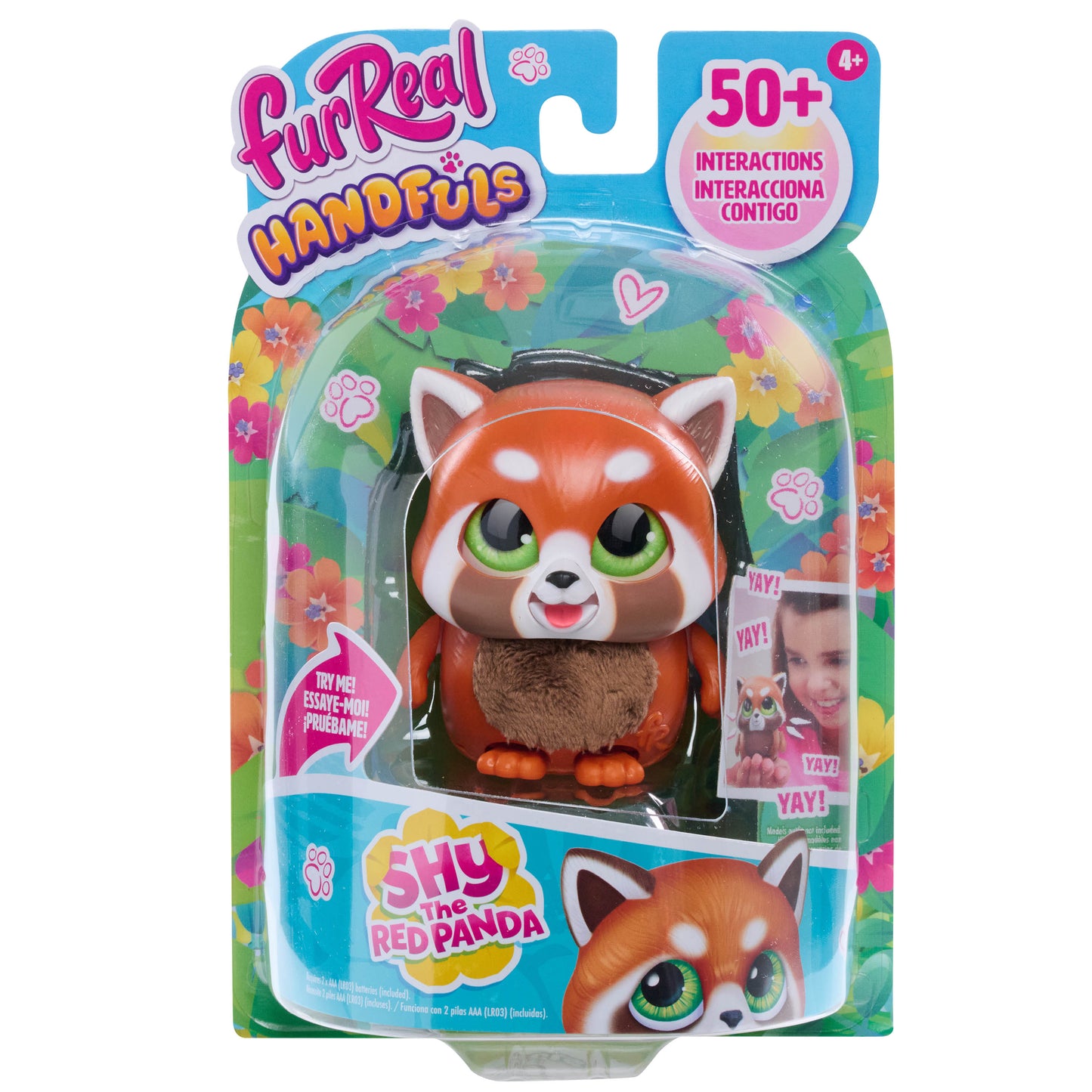 furReal Handfuls Shy the Red Panda, 3.5 Inch Interactive Toy, for Boys and Girls, Ages 4 and Up