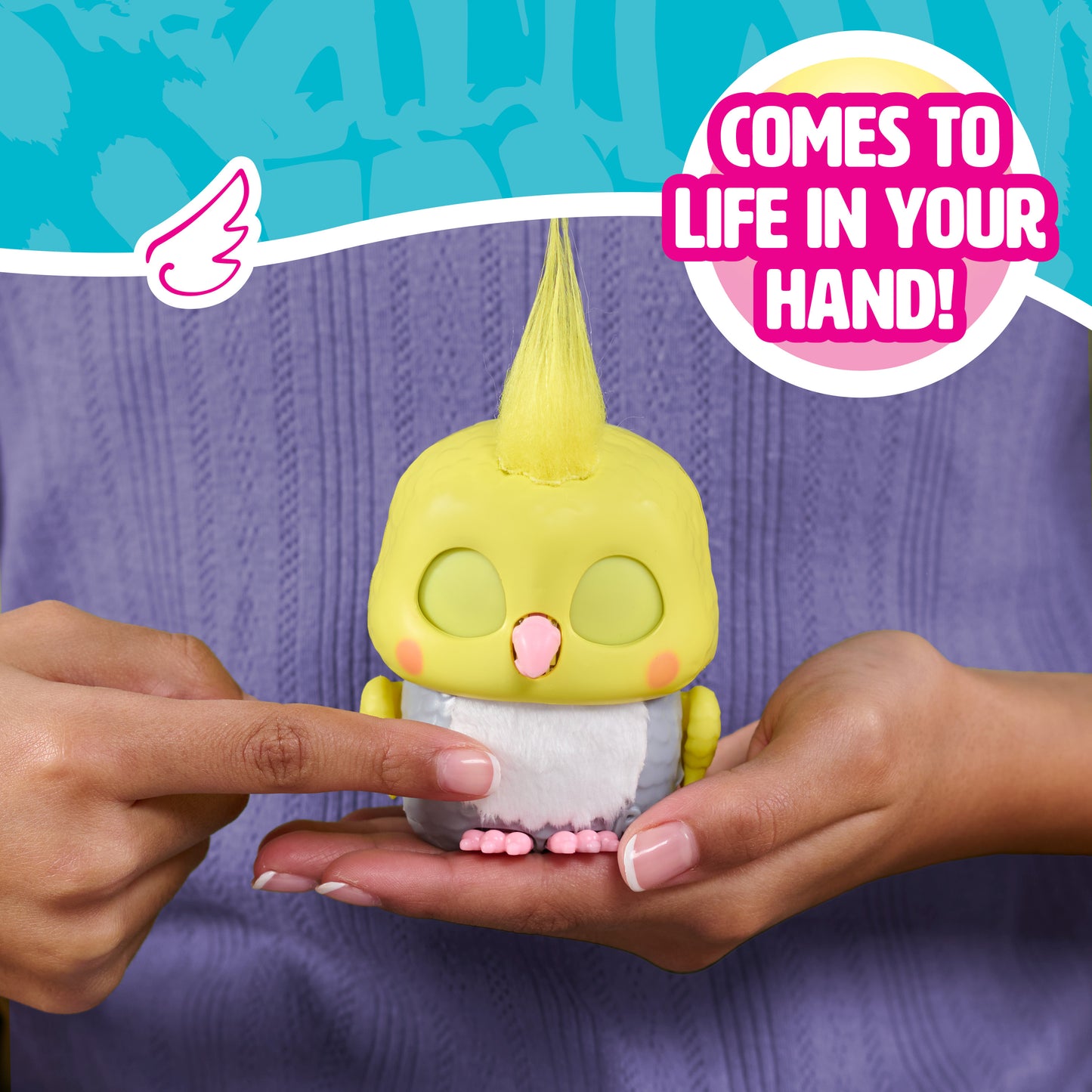 furReal Handfuls Chirps the Cockatoo, 3.5 Inch Interactive Toy, for Boys and Girls, Ages 4 and Up