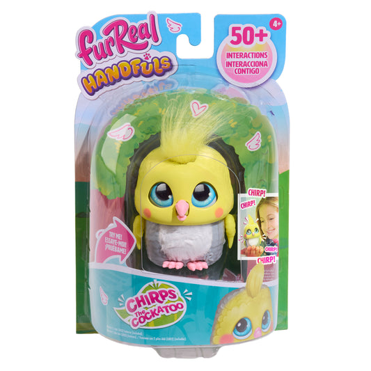 furReal Handfuls Chirps the Cockatoo, 3.5 Inch Interactive Toy, for Boys and Girls, Ages 4 and Up
