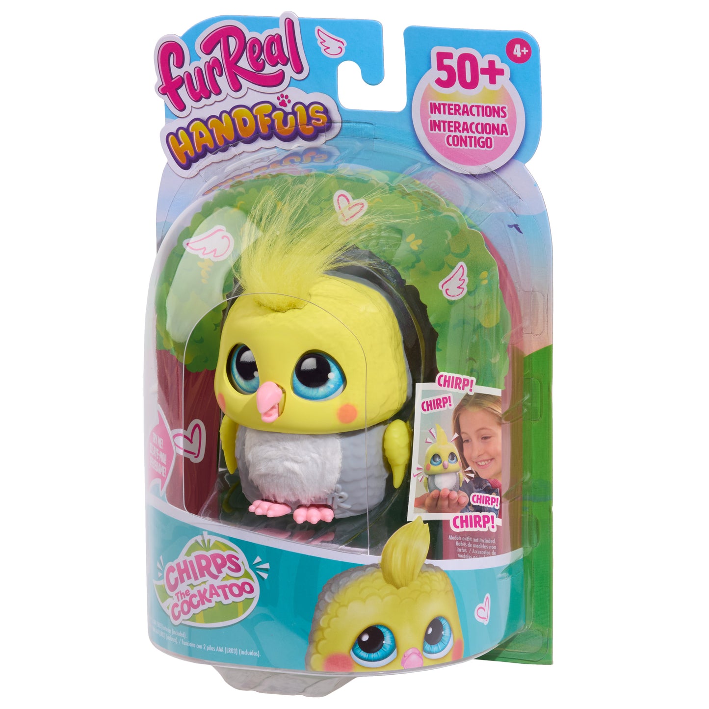 furReal Handfuls Chirps the Cockatoo, 3.5 Inch Interactive Toy, for Boys and Girls, Ages 4 and Up