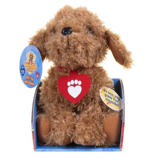 Waffle the Wonder Dog Soft Toy with Sound 25cm