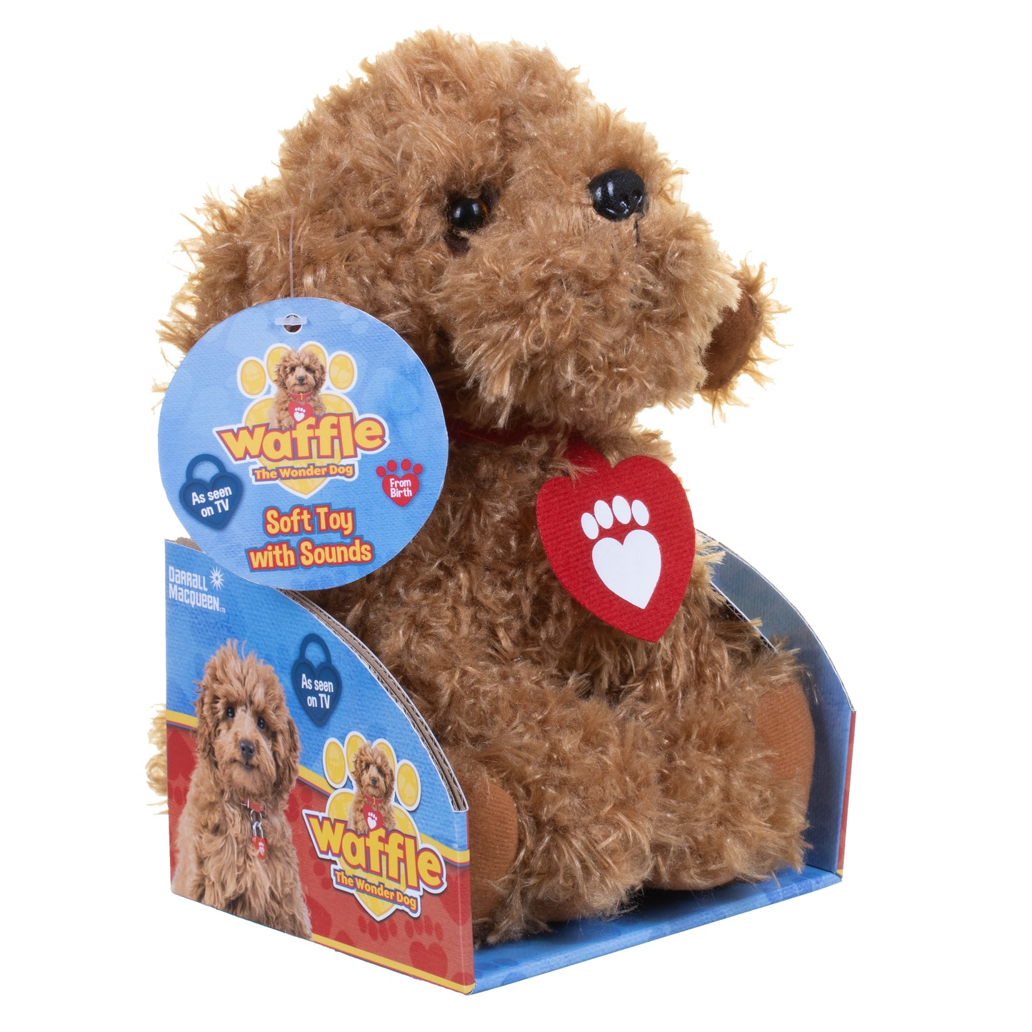 Waffle the Wonder Dog Soft Toy with Sound 25cm