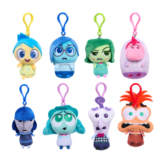 Disney Pixar Inside Out 2 Clip on Blind Box Plush (4 Pack)