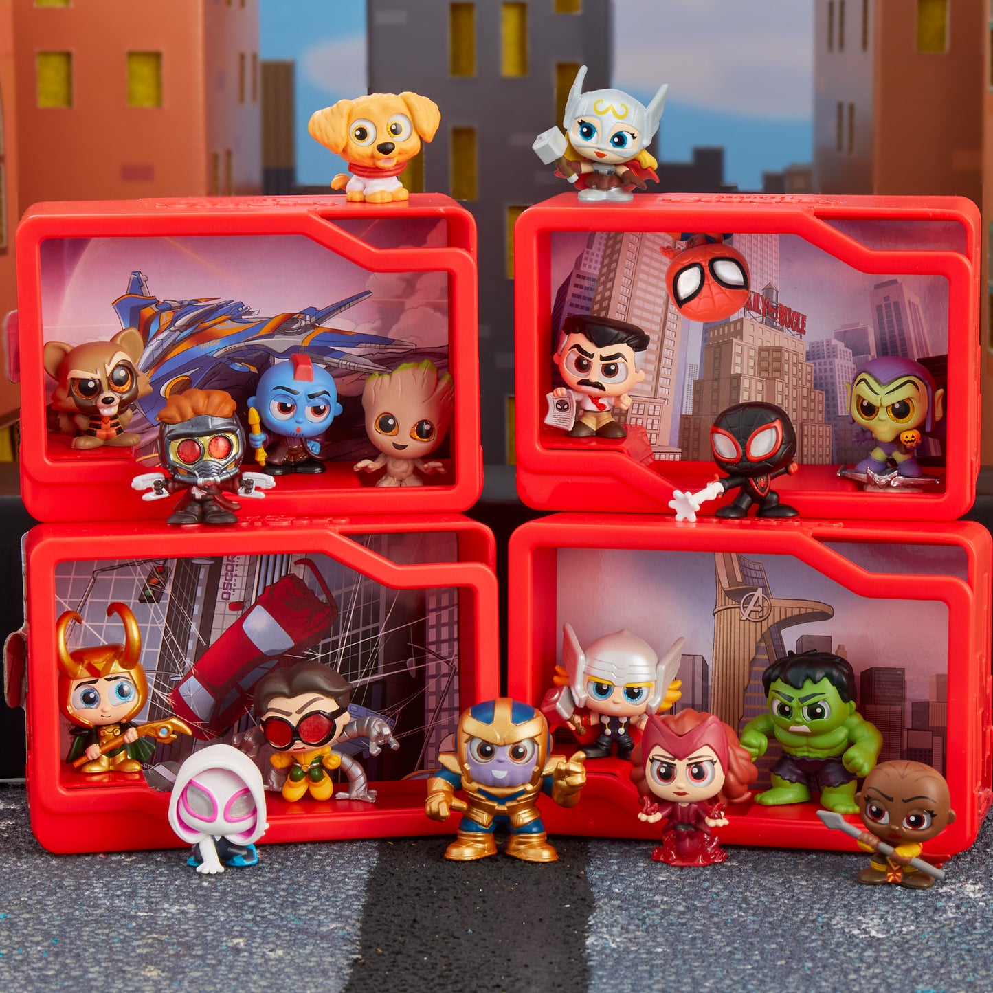 Marvel Doorables Action Peek Series 1, Collectible Marvel Toy Figures.