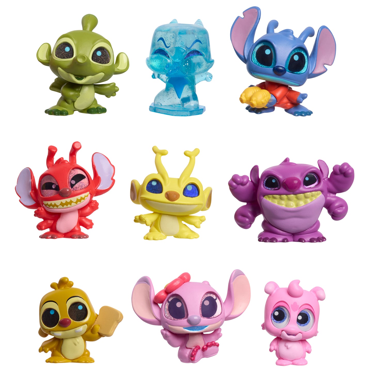 Just Play Disney Doorables Stitch Experiments Collection Peek, 9 Collectible 1.5 Inch Toys, Boys and Girls Ages 5 and Up