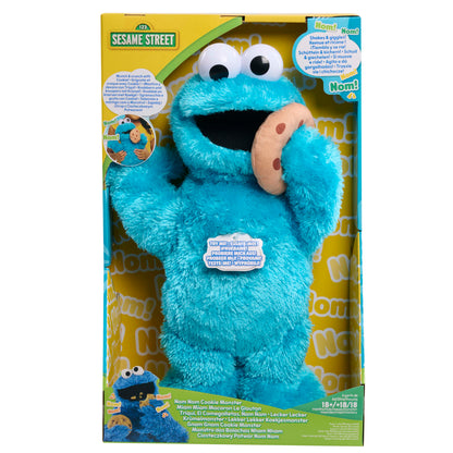Sesame Street 13.5-inch Nom Nom Cookie Monster Plush with Sounds and Motion