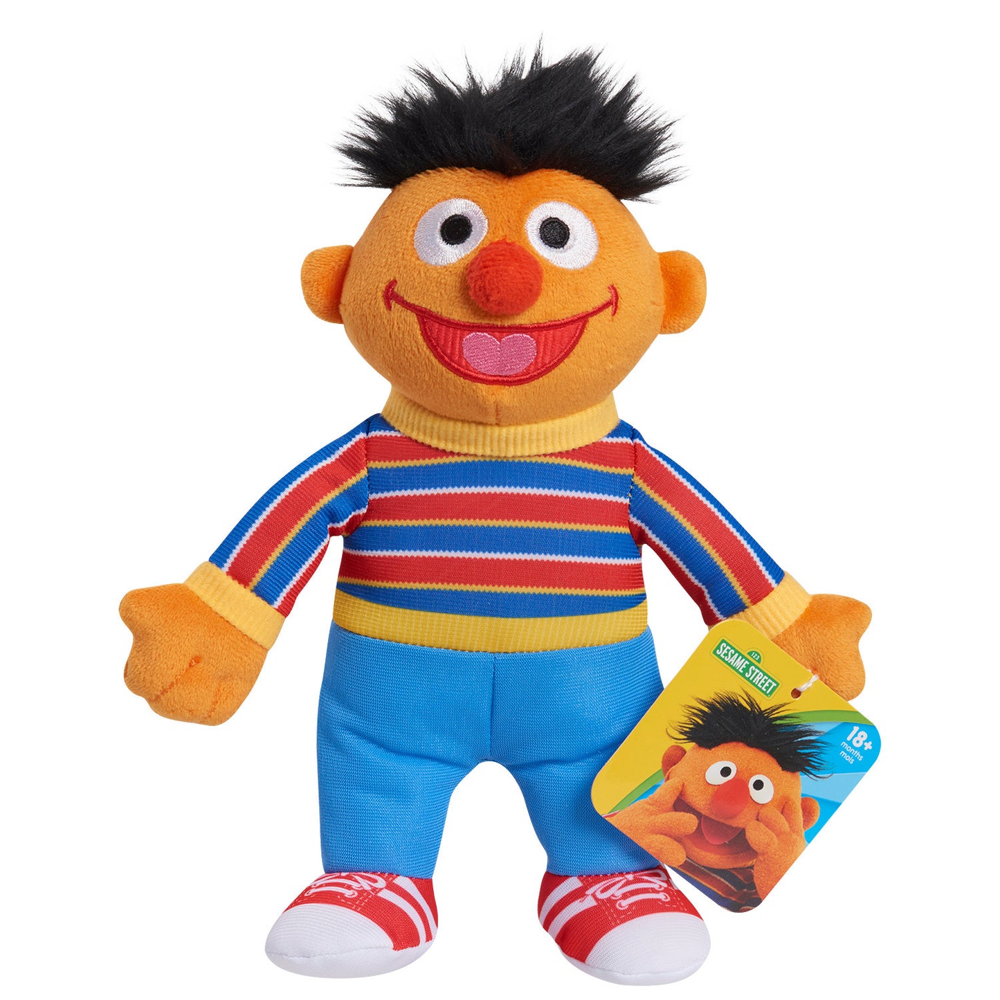 Sesame Street Small Soft Toy Collection: Cookie Monster (23cm), Elmo (23cm), Bert (23cm) & Ernie (23cm): 4 Pieces