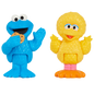 Sesame Street Neighborhood Friends Poseable figurines 2 Pack 7.5 cm tall (Cookie Monster & Big Bird)