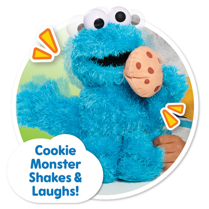 Sesame Street 13.5-inch Nom Nom Cookie Monster Plush with Sounds and Motion