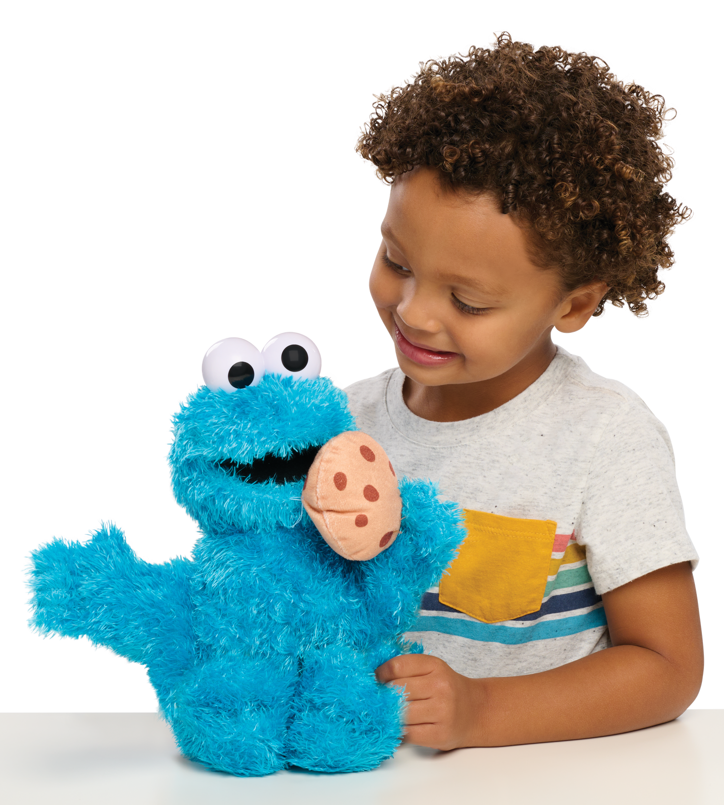 Sesame Street 13.5-inch Nom Nom Cookie Monster Plush with Sounds and Motion
