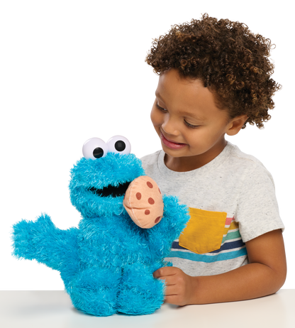 Sesame Street 13.5-inch Nom Nom Cookie Monster Plush with Sounds and Motion