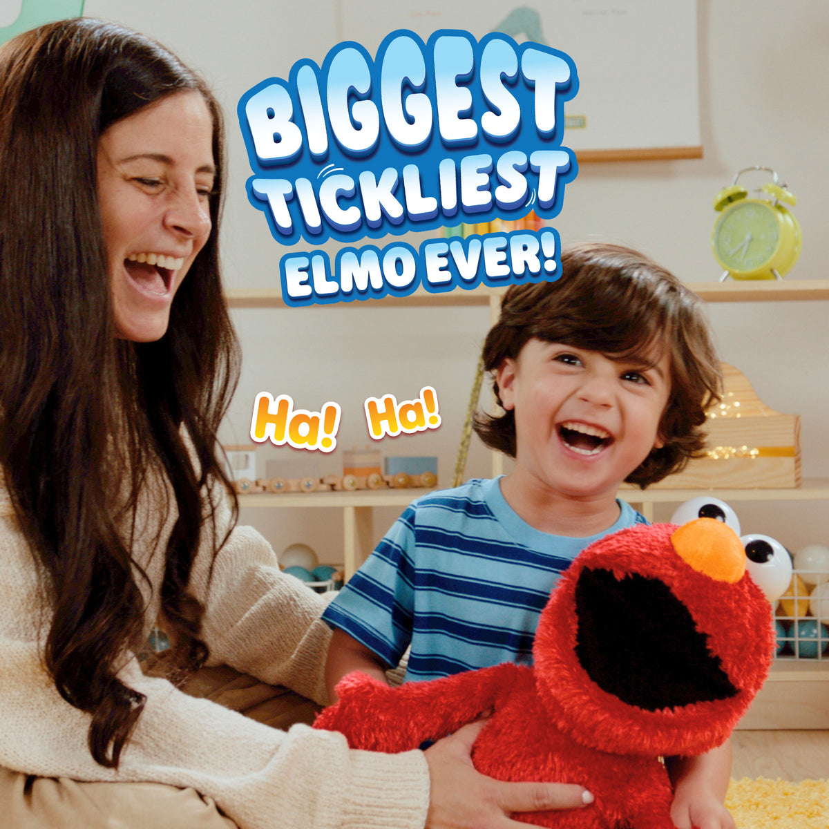 Sesame Street Tickle Me Elmo Giggle Max for ages 18 months +