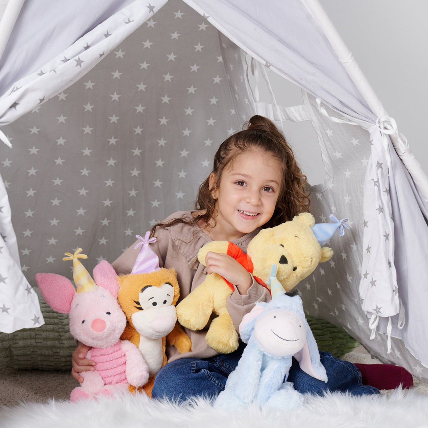 Disney WTP Anniversary Soft Toy Collection: Winnie the Pooh, Eeyore, Tigger & Piglet 25cm (4 Pieces)