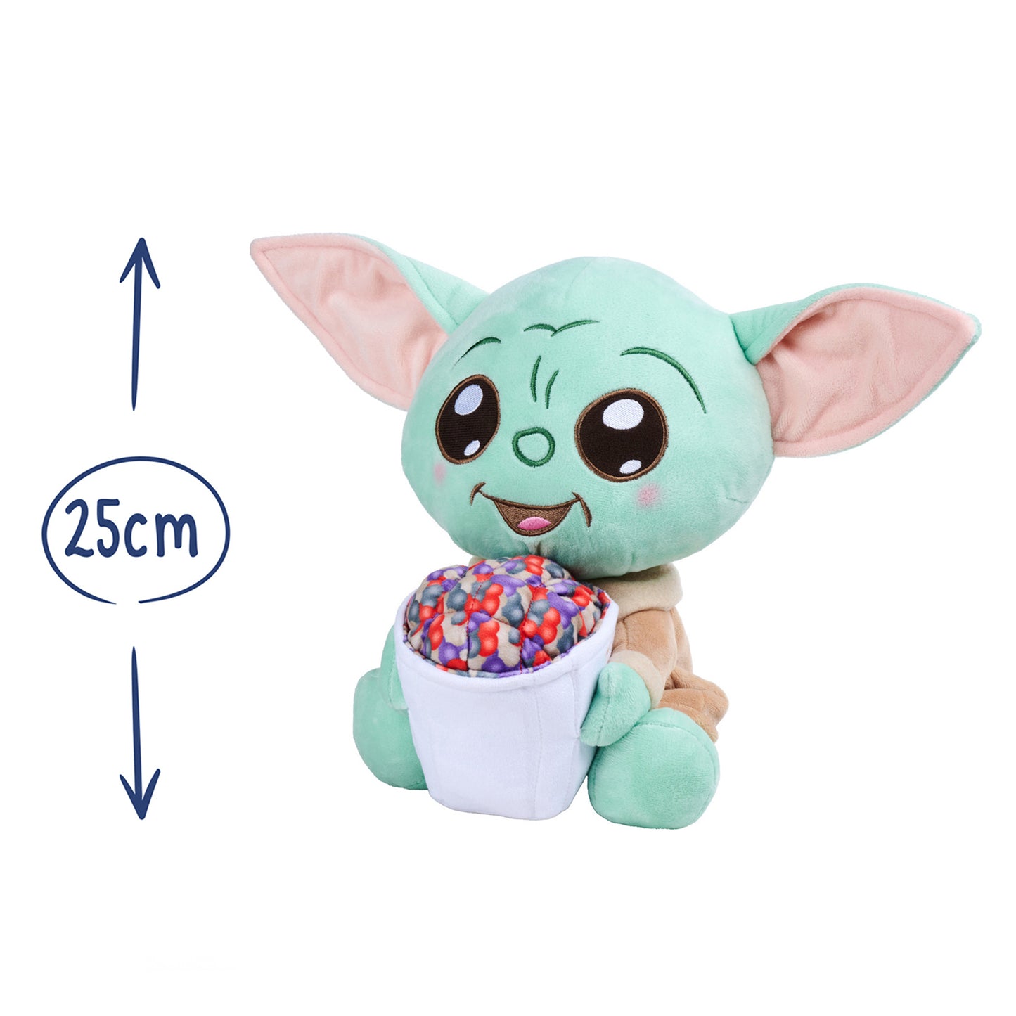 The Mandalorian Movie Grogu with Popcorn 25cm Plush