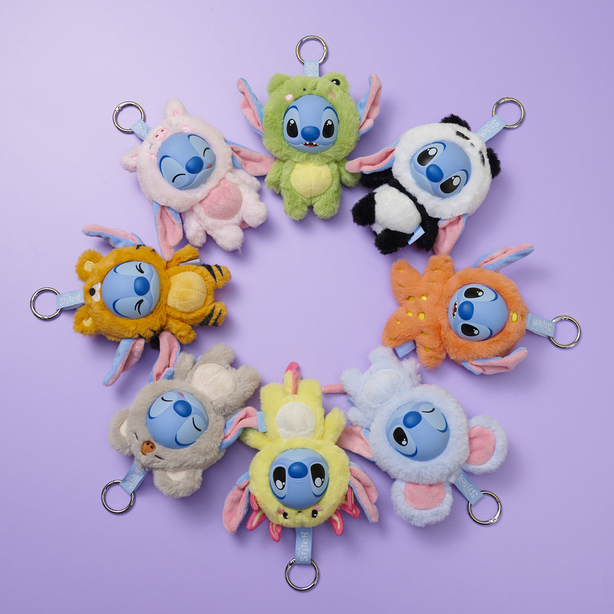 Disney YuYus Stitch Blind Box Soft Toy 8 piece Gift Pack