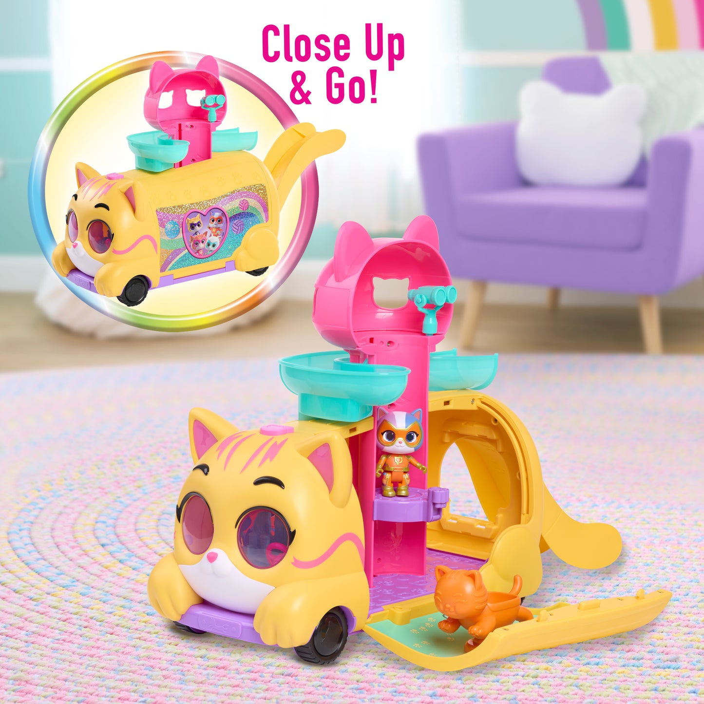 Disney Junior SuperKitties Purr ‘N’ Go Playset