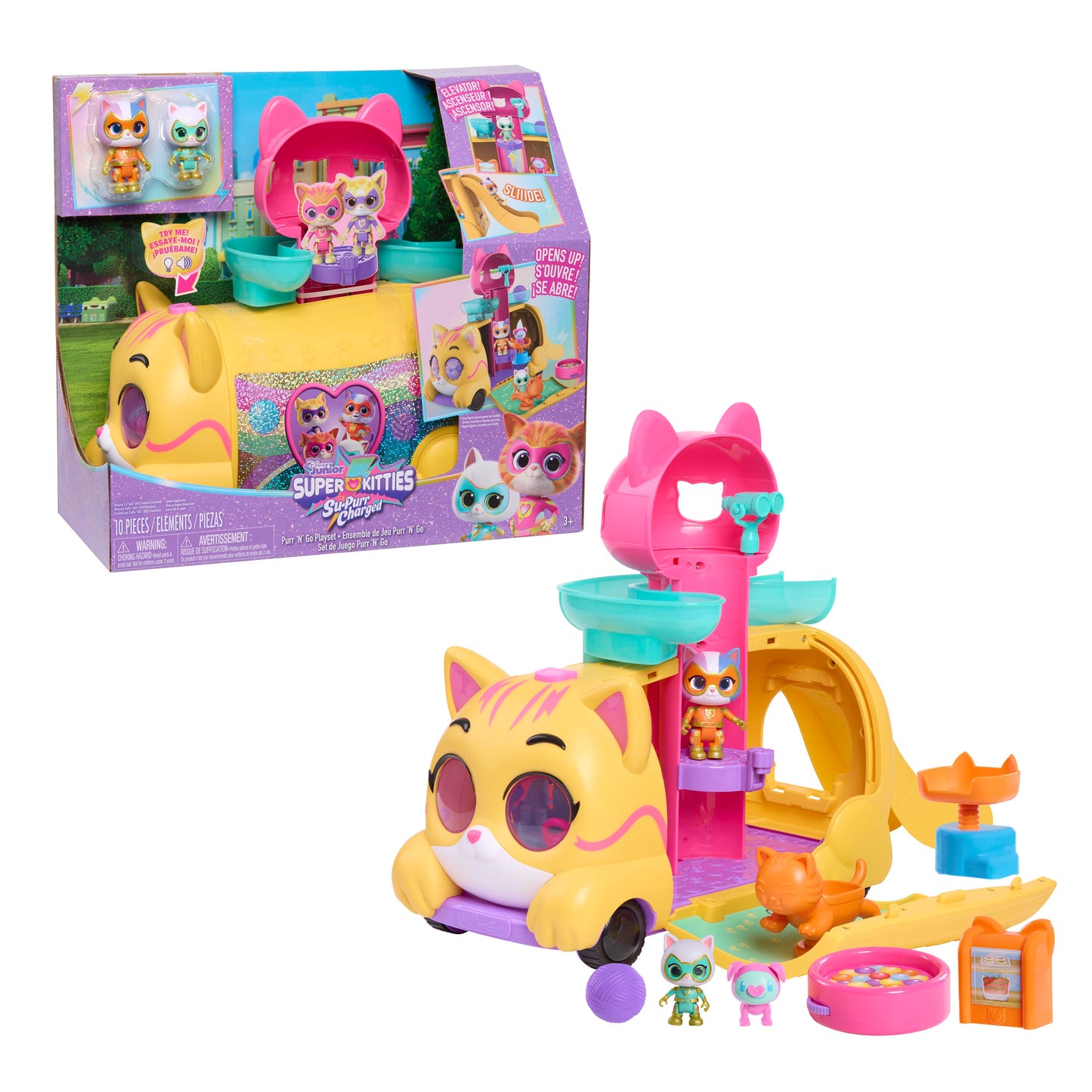 Disney Junior SuperKitties Purr ‘N’ Go Playset