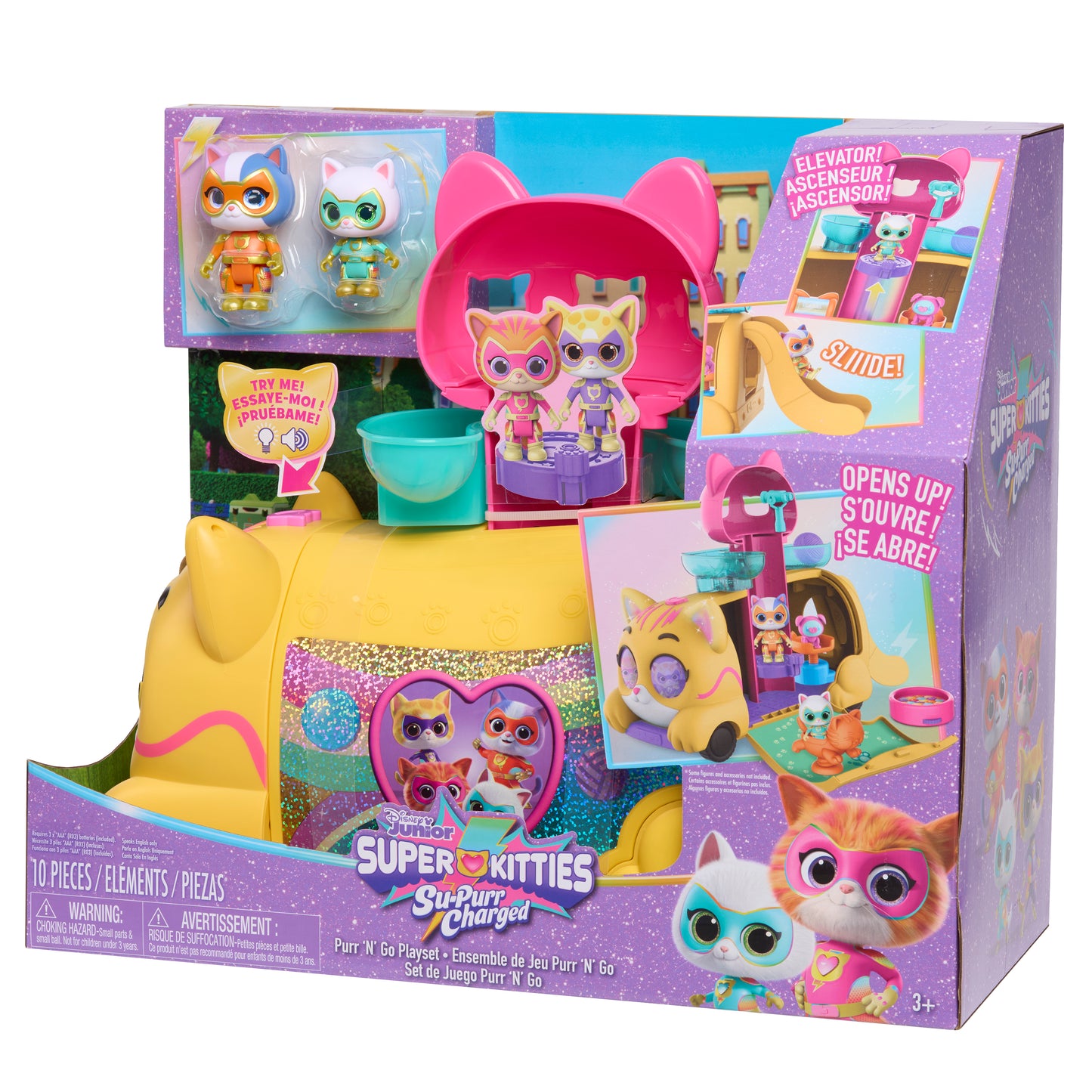 Disney Junior SuperKitties Purr ‘N’ Go Playset