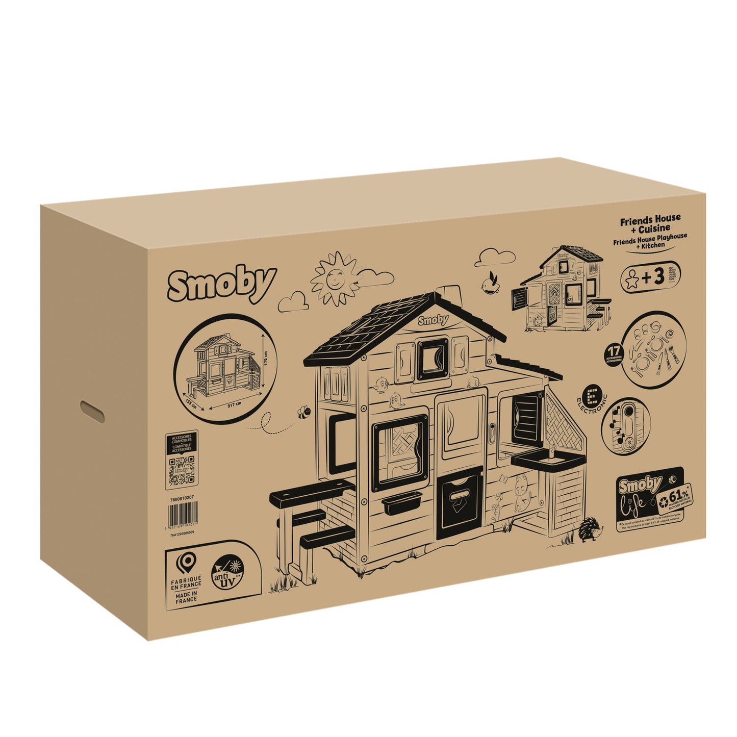 Smoby Life Friends House and Kitchen for ages 3 years+