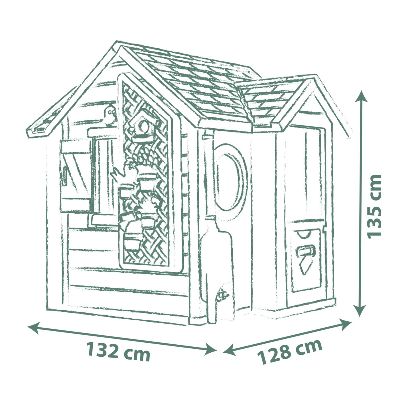 Smoby Life Garden House for ages 2 Years+