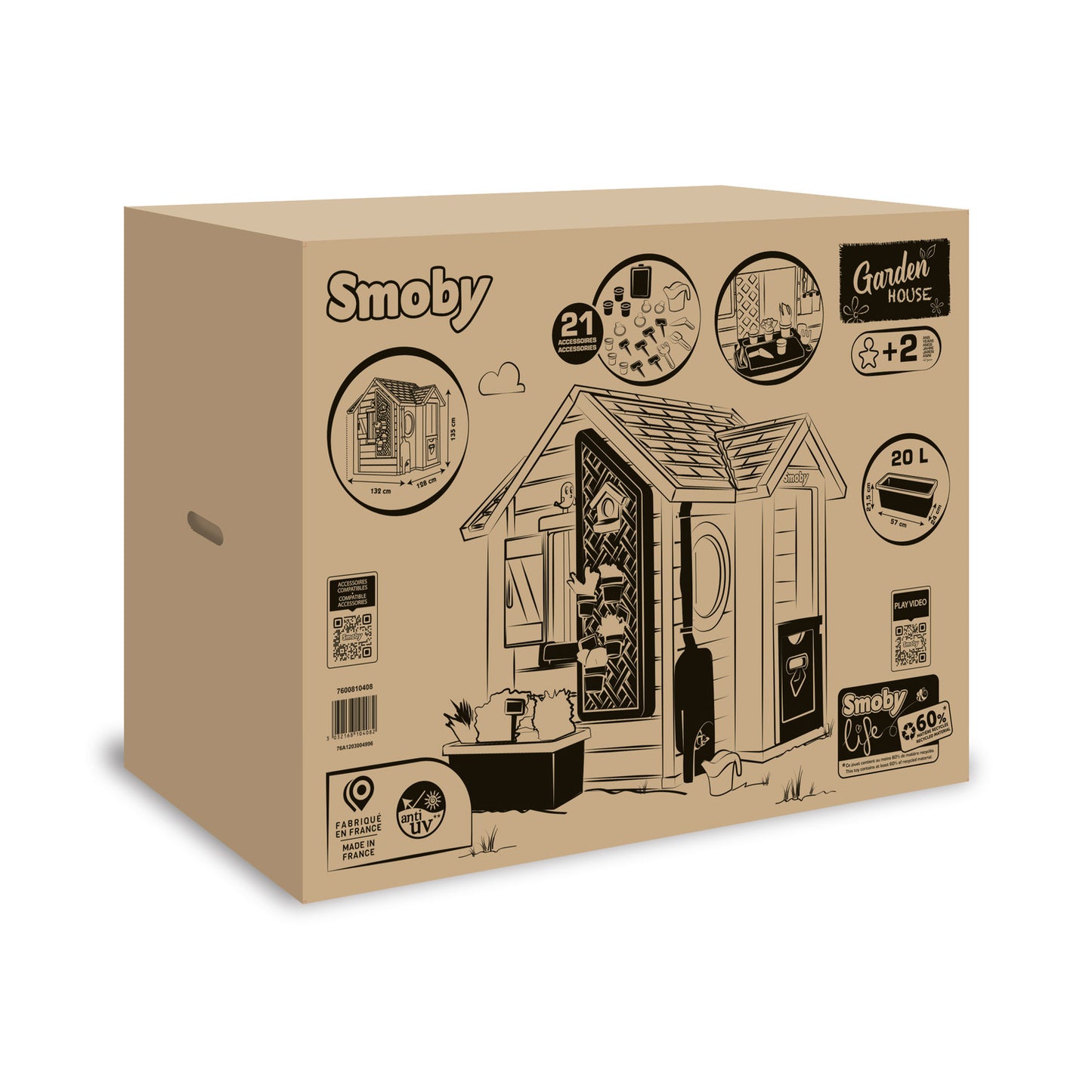 Smoby Life Garden House for ages 2 Years+