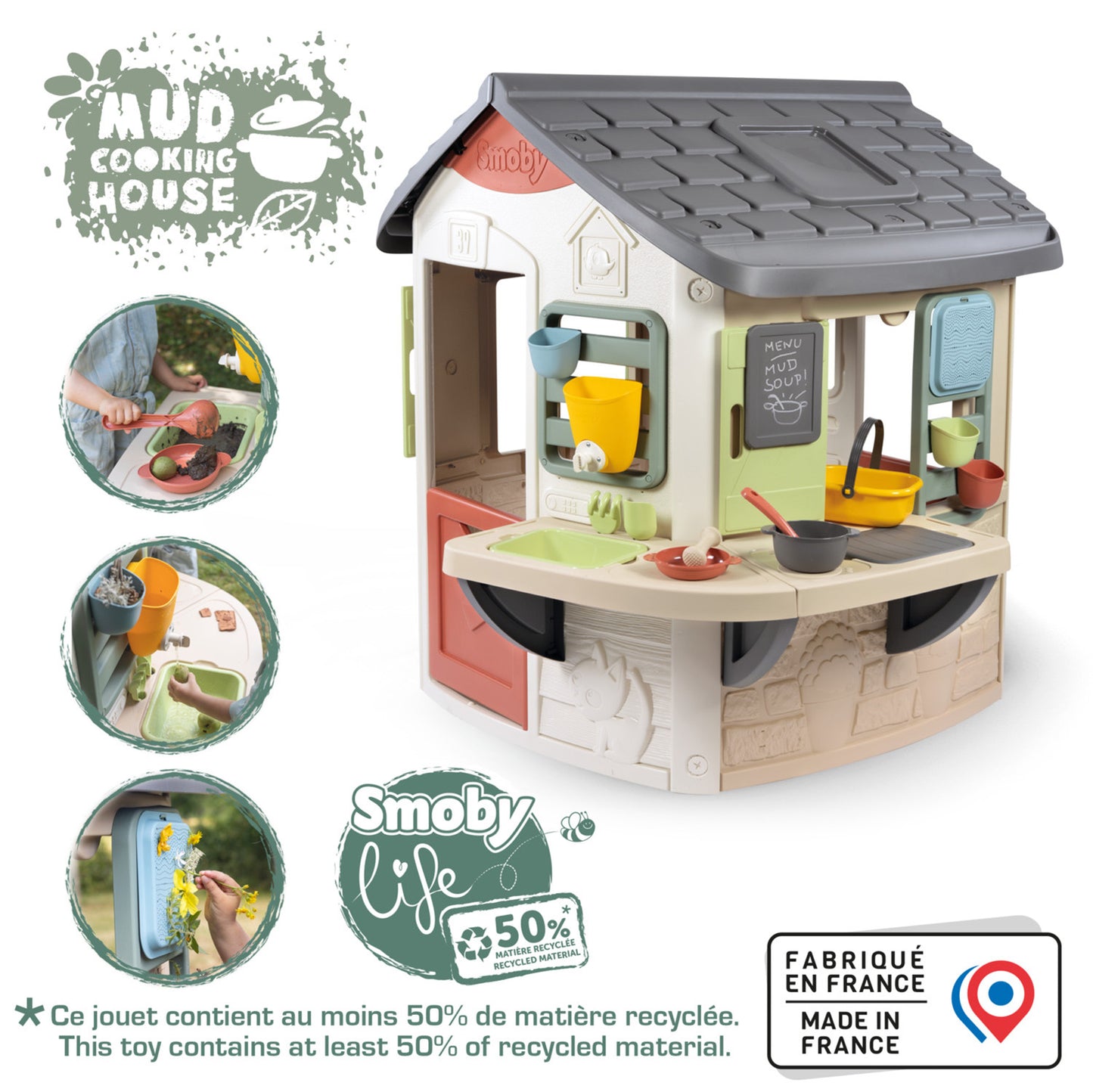 Smoby Life Mud Cooking House for ages 2 Years+
