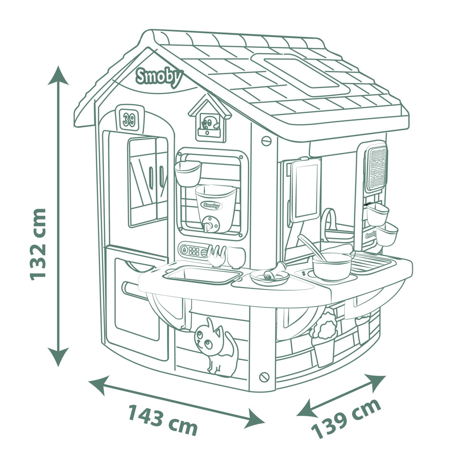 Smoby Life Mud Cooking House for ages 2 Years+