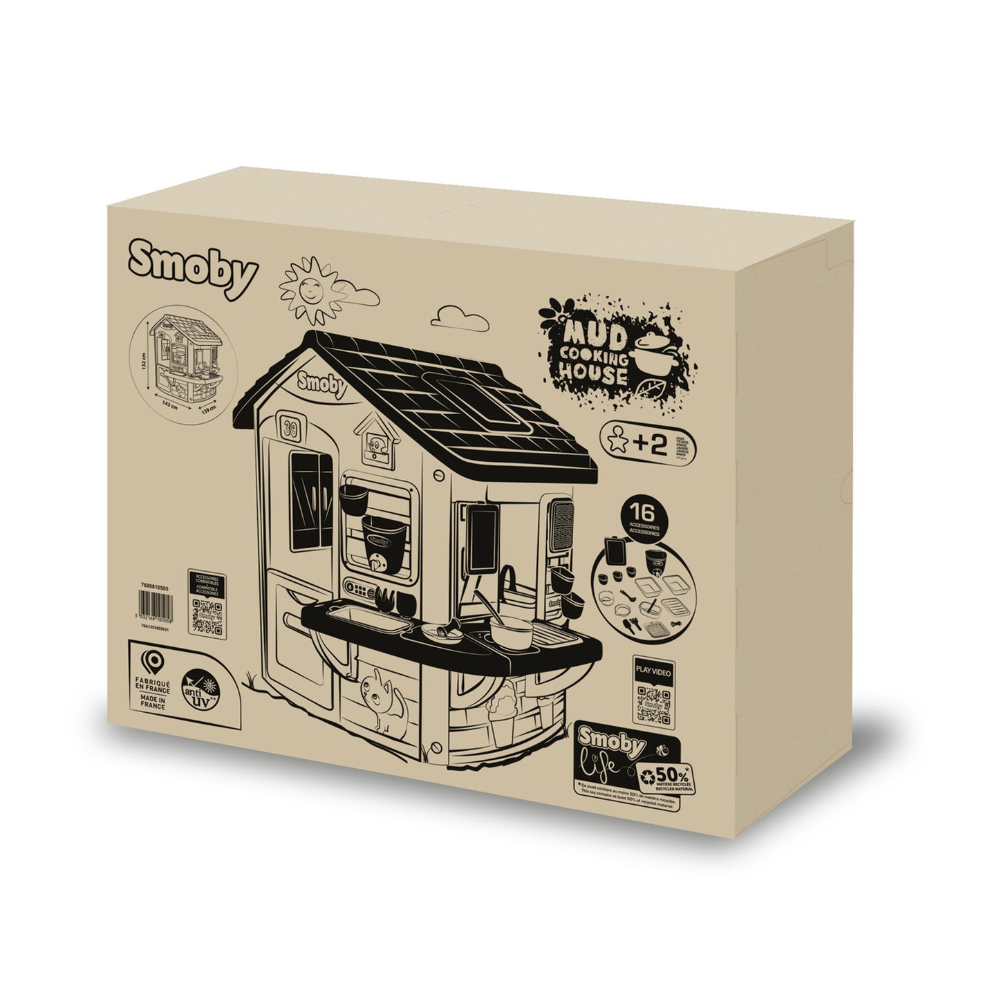 Smoby Life Mud Cooking House for ages 2 Years+