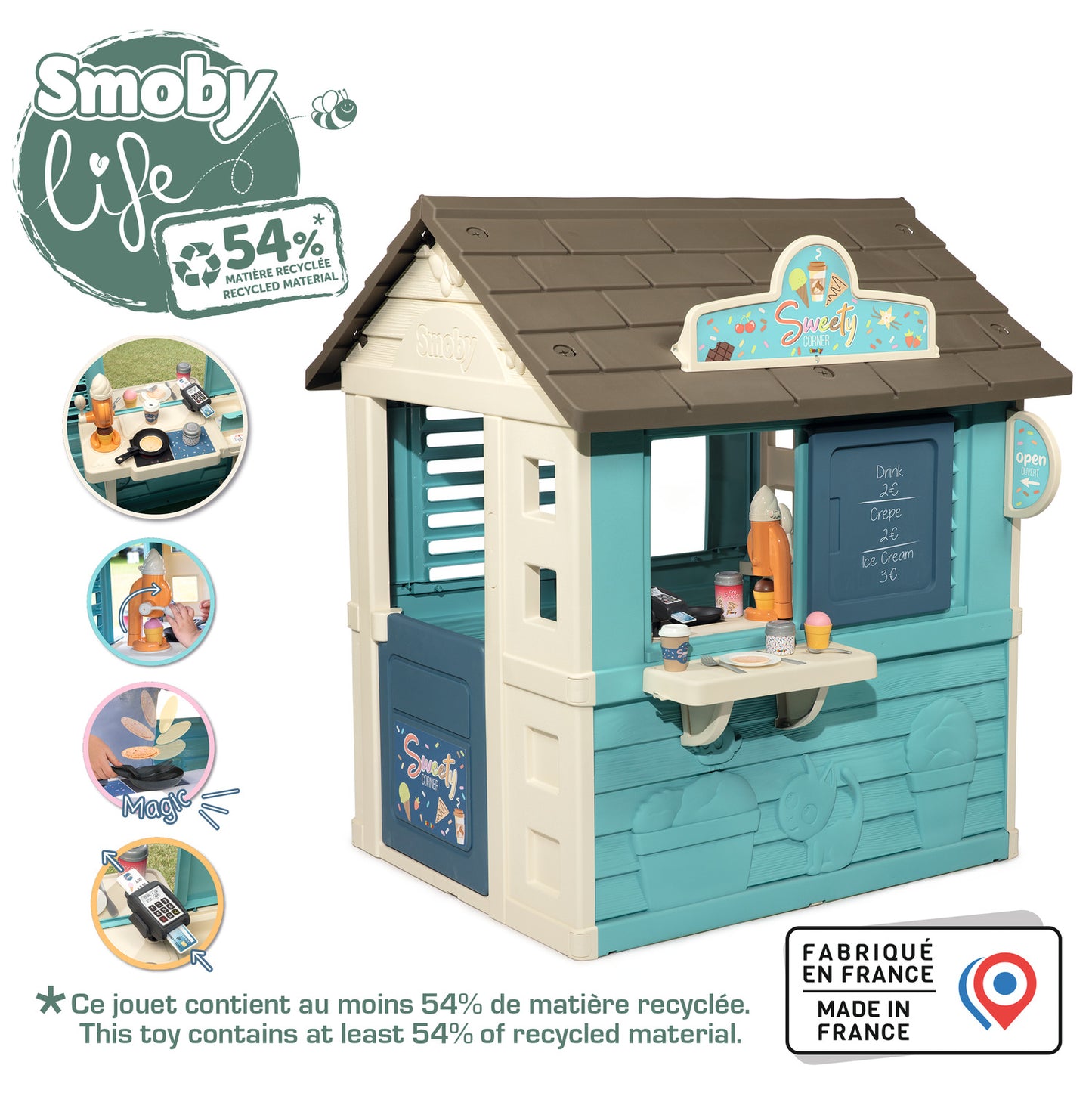Smoby Life Sweety Corner Playhouse for ages 2 Years+
