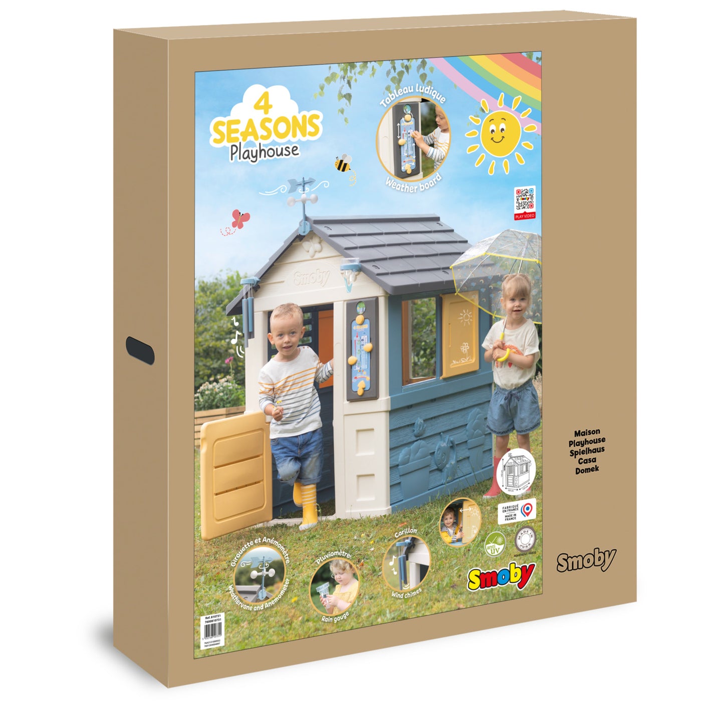 Smoby 4 Seasons Playhouse for ages 2 Years+