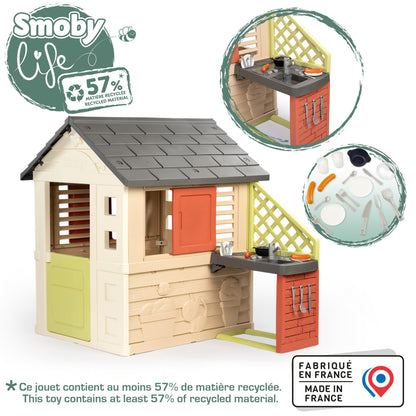 Smoby Life Nature Playhouse and Kitchen for ages 2 Years+