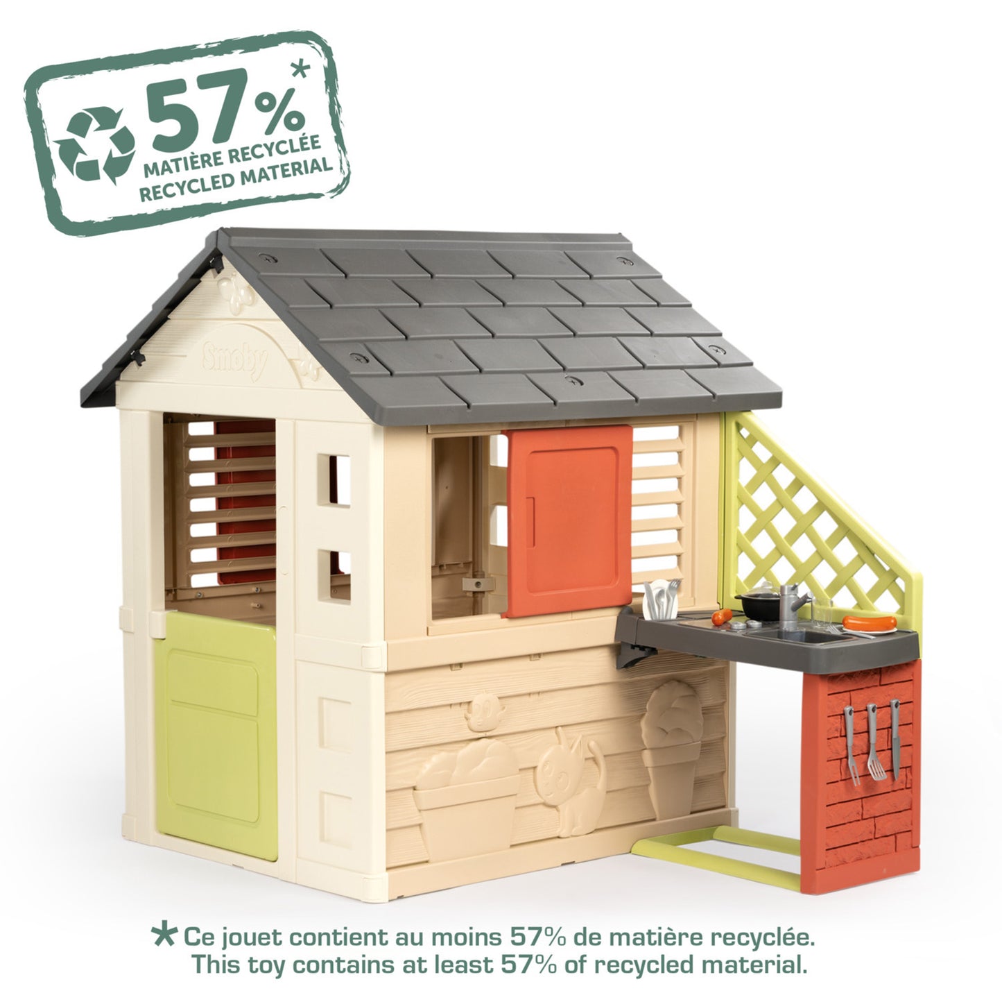 Smoby Life Nature Playhouse and Kitchen for ages 2 Years+