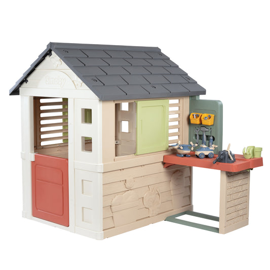 Smoby Life Nature Playhouse and Workshop for ages 2 Years+