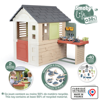 Smoby Life Nature Playhouse and Workshop for ages 2 Years+