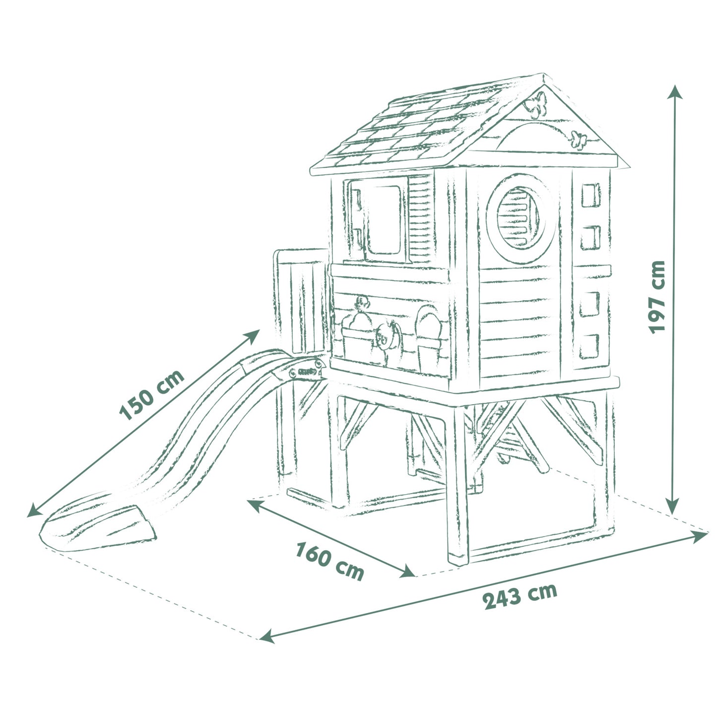 Smoby Life House On Stilts for ages 2 years+